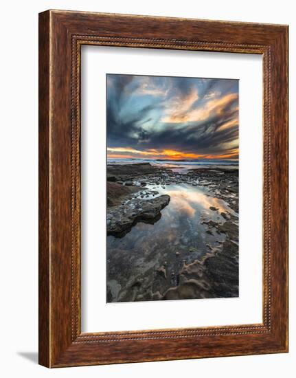 Sunset from the Tide Pools in La Jolla, Ca-Andrew Shoemaker-Framed Photographic Print