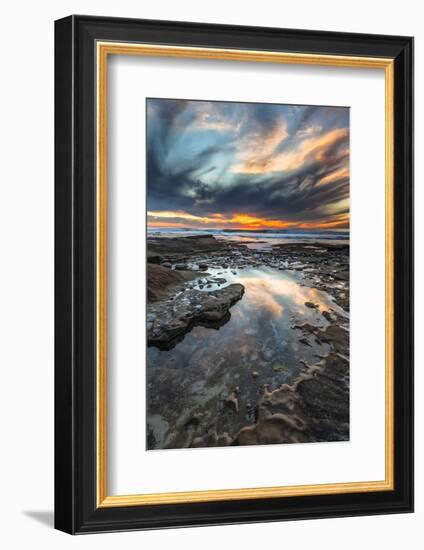 Sunset from the Tide Pools in La Jolla, Ca-Andrew Shoemaker-Framed Photographic Print