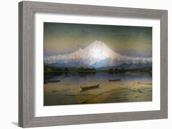 Sunset Glow Mt. Rainier-James Everett Stuart-Framed Giclee Print