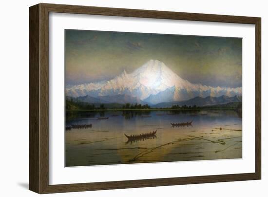 Sunset Glow Mt. Rainier-James Everett Stuart-Framed Giclee Print