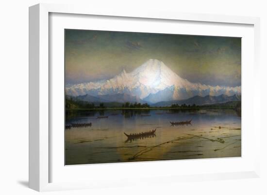 Sunset Glow Mt. Rainier-James Everett Stuart-Framed Giclee Print