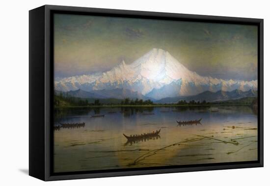 Sunset Glow Mt. Rainier-James Everett Stuart-Framed Premier Image Canvas