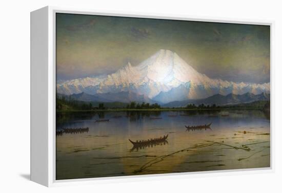 Sunset Glow Mt. Rainier-James Everett Stuart-Framed Premier Image Canvas