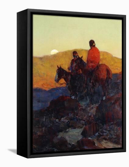 Sunset Glow-Frank Tenney Johnson-Framed Premier Image Canvas