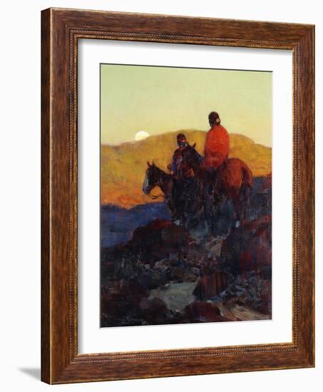 Sunset Glow-Frank Tenney Johnson-Framed Giclee Print