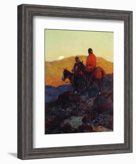 Sunset Glow-Frank Tenney Johnson-Framed Giclee Print