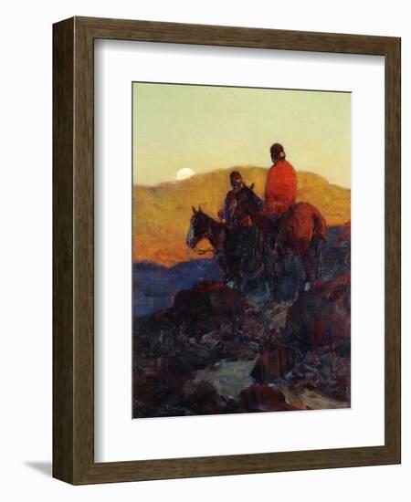 Sunset Glow-Frank Tenney Johnson-Framed Giclee Print