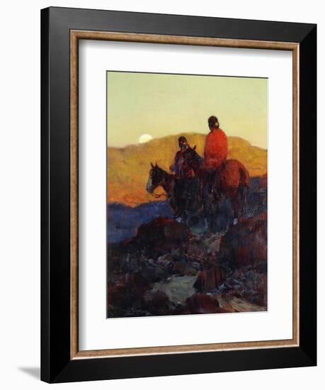 Sunset Glow-Frank Tenney Johnson-Framed Giclee Print