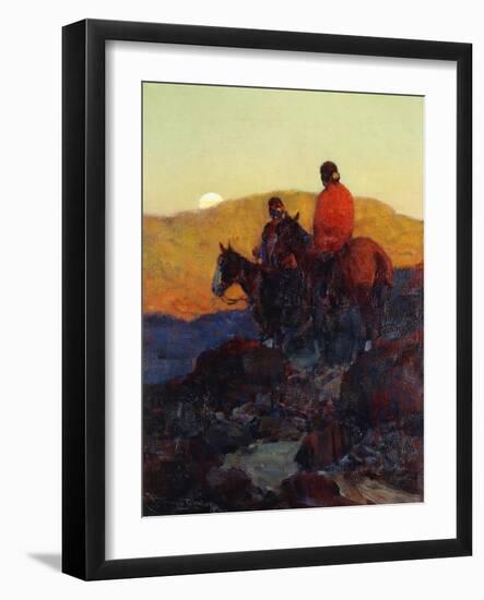 Sunset Glow-Frank Tenney Johnson-Framed Giclee Print