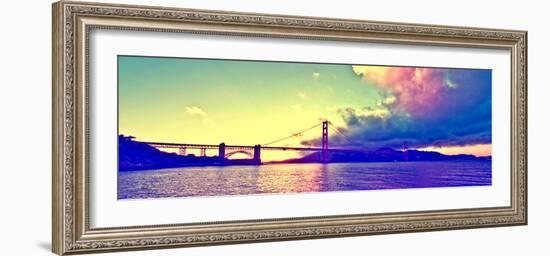 Sunset - Golden Gate Bridge - San Francisco - California - United States-Philippe Hugonnard-Framed Photographic Print