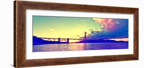 Sunset - Golden Gate Bridge - San Francisco - California - United States-Philippe Hugonnard-Framed Photographic Print