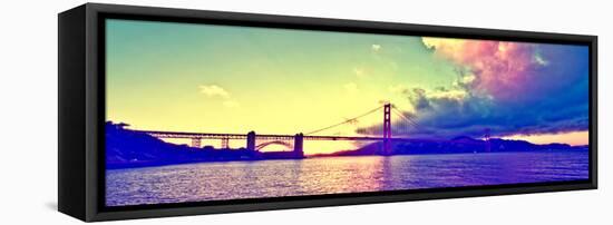 Sunset - Golden Gate Bridge - San Francisco - California - United States-Philippe Hugonnard-Framed Premier Image Canvas