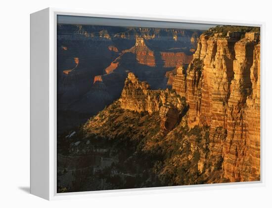 Sunset, Grand Canyon National Park, Arizona, USA-Charles Gurche-Framed Premier Image Canvas