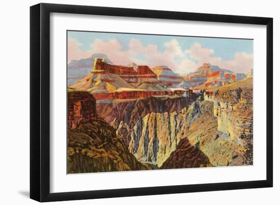 Sunset, Granite Gorge, Grand Canyon-null-Framed Art Print