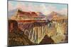 Sunset, Granite Gorge, Grand Canyon-null-Mounted Art Print