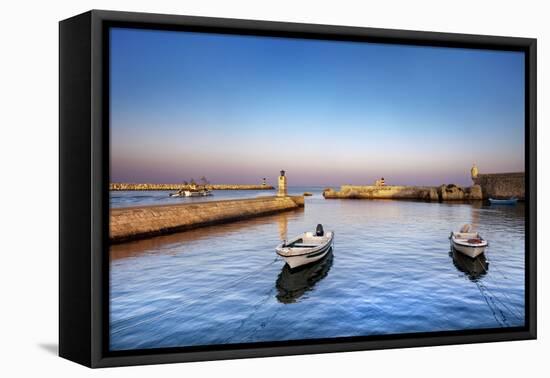 Sunset, Harbour, Lagos, Algarve, Portugal-Sabine Lubenow-Framed Premier Image Canvas