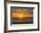 Sunset, Heceta Beach, Oregon Coast, Pacific Ocean, Oregon, USA.-Michel Hersen-Framed Photographic Print