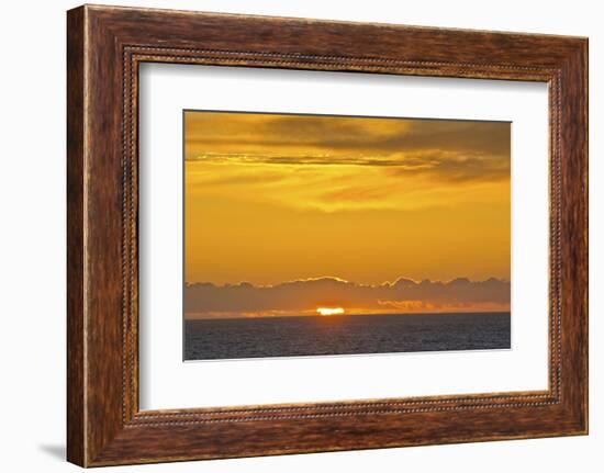 Sunset, Heceta Beach, Oregon Coast, Pacific Ocean, Oregon, USA.-Michel Hersen-Framed Photographic Print