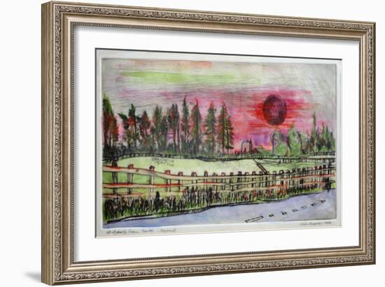 Sunset, Hedgerley Green-Brenda Brin Booker-Framed Giclee Print