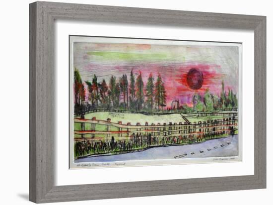 Sunset, Hedgerley Green-Brenda Brin Booker-Framed Giclee Print