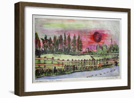 Sunset, Hedgerley Green-Brenda Brin Booker-Framed Giclee Print