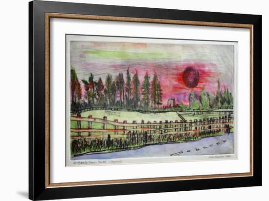 Sunset, Hedgerley Green-Brenda Brin Booker-Framed Giclee Print