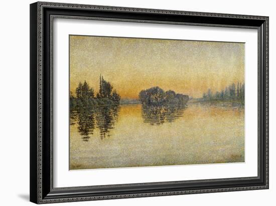 Sunset, Herblay, 1889-Paul Signac-Framed Giclee Print