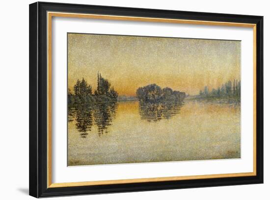 Sunset, Herblay, 1889-Paul Signac-Framed Giclee Print