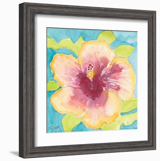 Sunset Hibiscus I-Beverly Dyer-Framed Art Print