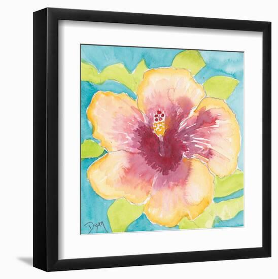 Sunset Hibiscus I-Beverly Dyer-Framed Art Print