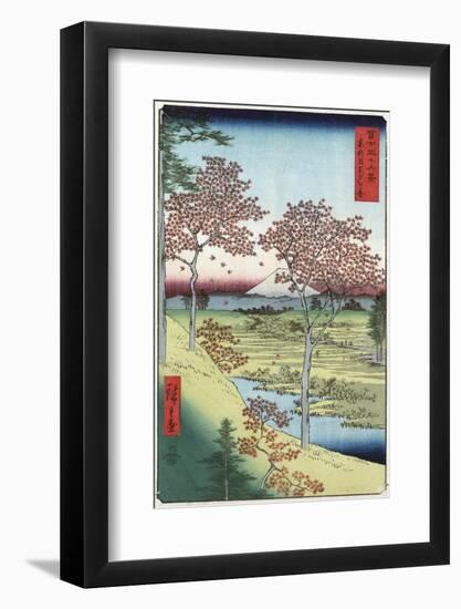 Sunset Hill, Meguro in the Eastern Capital by Ando Hiroshige-Fine Art-Framed Photographic Print