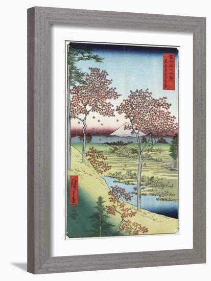 Sunset Hill, Meguro in the Eastern Capital-Ando Hiroshige-Framed Giclee Print