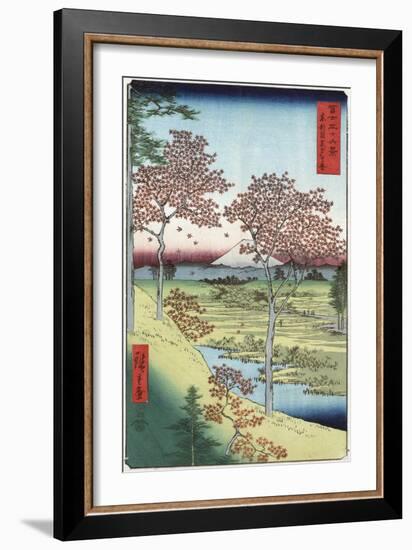 Sunset Hill, Meguro in the Eastern Capital-Ando Hiroshige-Framed Giclee Print