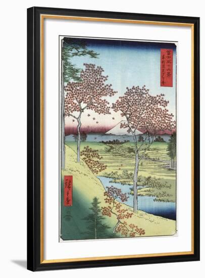 Sunset Hill, Meguro in the Eastern Capital-Ando Hiroshige-Framed Giclee Print