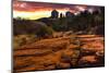 Sunset Image of Cathedral Rock.-diro-Mounted Photographic Print