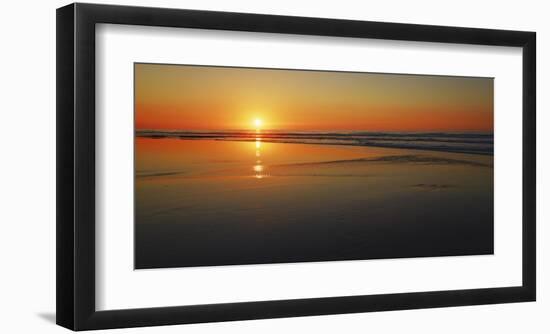 Sunset impression, Taranaki, New Zealand-Frank Krahmer-Framed Giclee Print