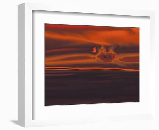 Sunset in Black Sea-Rabi Khan-Framed Art Print
