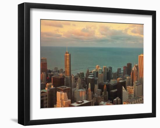 Sunset in Chicago-Jessica Levant-Framed Photographic Print