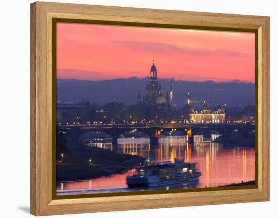 Sunset in Dresden-null-Framed Premier Image Canvas