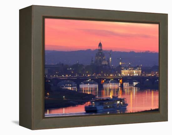 Sunset in Dresden-null-Framed Premier Image Canvas