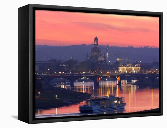 Sunset in Dresden-null-Framed Premier Image Canvas