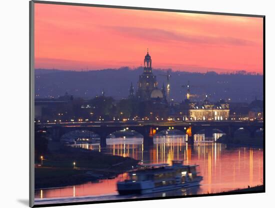 Sunset in Dresden-null-Mounted Photographic Print