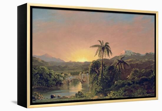 Sunset in Equador-Frederic Edwin Church-Framed Premier Image Canvas