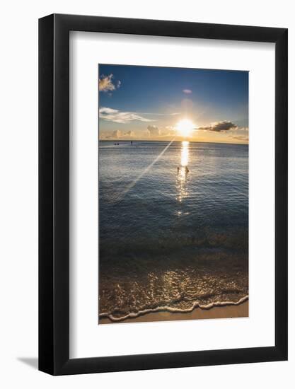 Sunset in Guam, Us Territory, Central Pacific, Pacific-Michael Runkel-Framed Photographic Print