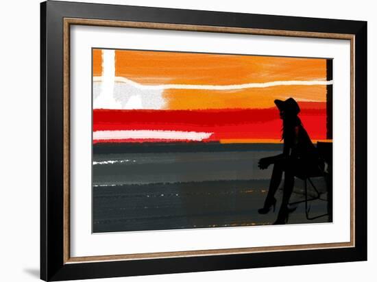 Sunset in Hamptons-NaxArt-Framed Art Print