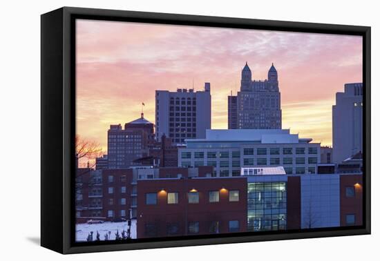 Sunset in Kansas City-benkrut-Framed Premier Image Canvas