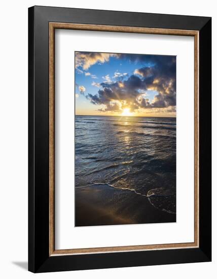 Sunset in Kauai, Hawaii, United States of America, Pacific-Michael Runkel-Framed Photographic Print