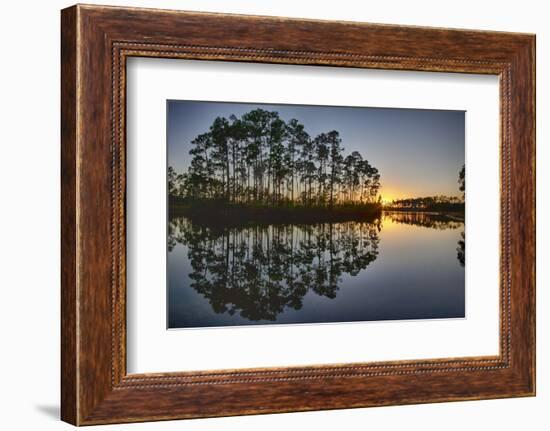 Sunset in Long Pine Area of Everglades NP-Terry Eggers-Framed Photographic Print