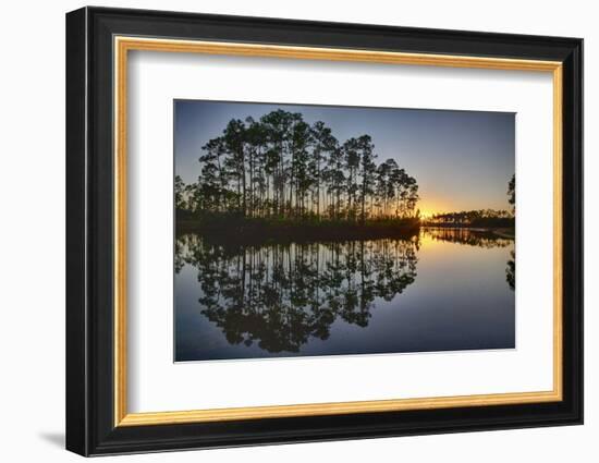 Sunset in Long Pine Area of Everglades NP-Terry Eggers-Framed Photographic Print