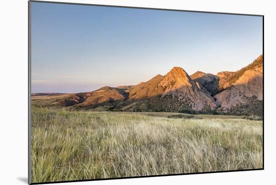 Sunset in Mountains - Eagle Nest Rock and Prairie in Northern Colorado near Fort Collins-PixelsAway-Mounted Photographic Print